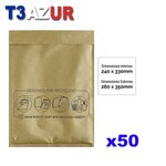 T3AZUR-  Enveloppes bulles  Nº17 - 240x330 mm - Lot de 50