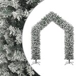 vidaXL Arche de sapin de Noël à flocons de neige 270 cm