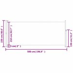 vidaXL Auvent latéral rétractable de patio 220x500 cm Noir