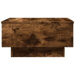 vidaXL Table basse chêne fumé 60x45x31 cm bois d'ingénierie
