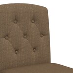 vidaXL Chaises de bar lot de 2 bois massif d'hévéa et tissu
