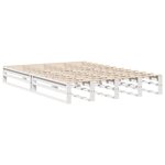 vidaXL Cadre de lit sans matelas blanc 160x200 cm bois de pin massif