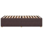vidaXL Cadre de lit Marron foncé 90x190 cm Tissu