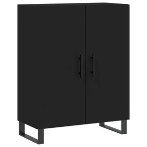 vidaXL Buffet noir 69 5x34x90 cm bois d'ingénierie