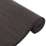 vidaXL Tapis rectangulaire marron foncé 80x500 cm bambou