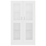 vidaXL Armoire à vitrine Blanc 82 5x30 5x150 cm Bois d'ingénierie