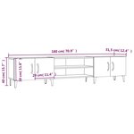 vidaXL Meubles TV chêne sonoma 180x31 5x40 cm bois d'ingénierie