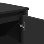 vidaXL Armoire lavabo de salle de bain noir 91x35x60 cm