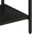 vidaXL Table console 90x30x75 cm bois de manguier massif brut et fer