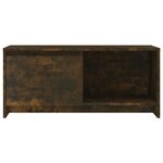 vidaXL Meuble TV Chêne fumé 90x35x40 cm Bois d'ingénierie