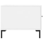 vidaXL Table basse blanc brillant 50x50x40 cm bois d'ingénierie