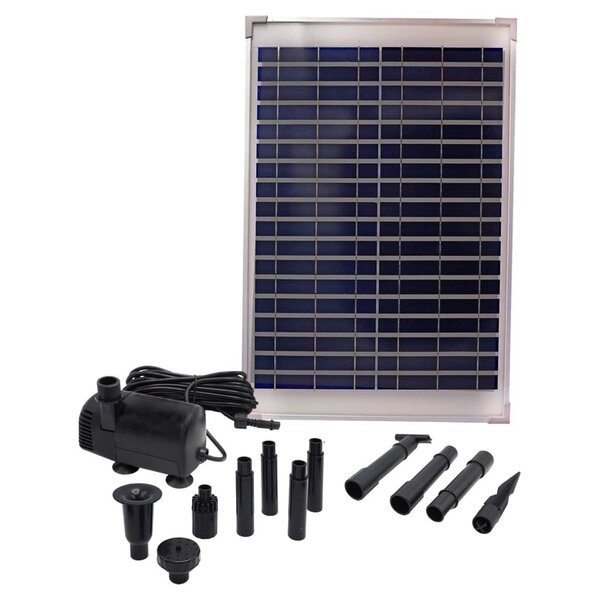 Ubbink Jeu de pompe de fontaine de jardin SolarMax 1000 avec panneau