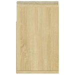 vidaXL Banc à chaussures avec coussin Chêne Sonoma Bois d'ingénierie