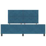 Cadre de lit vidaXL Bleu foncé 180x200 cm Velours