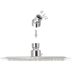 vidaXL Pomme de douche plongeante 2 Pièces Acier inoxydable Ø 20 cm