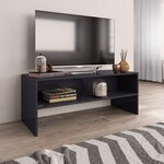 vidaXL Meuble TV Gris brillant 100x40x40 cm Bois d’ingénierie