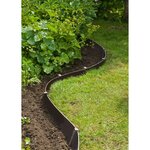 Nature Piquets d'ancrage de jardin 10 Pièces noir petit