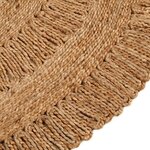 vidaXL Tapis Jute tressé à la main 120 cm Rond