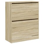 vidaXL Armoire à chaussures chêne sonoma 80x34x96 5 cm bois ingénierie