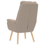 vidaXL Fauteuil relaxant Grise clair en tissu effet laine bouclée