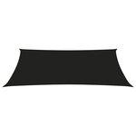 Vidaxl voile de parasol tissu oxford rectangulaire 6x8 m noir