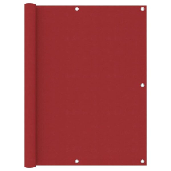 vidaXL Écran de balcon Rouge 120x500 cm Tissu Oxford
