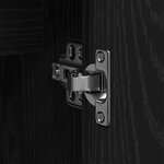 vidaXL Ensemble de meubles de salle de bain 2 pièces en bois d'ingénierie noir