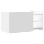 vidaXL Table basse blanc 100x50x50 cm bois d'ingénierie