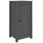 vidaXL Buffets 2 Pièces gris 39x35x80 cm bois massif de pin