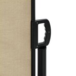 vidaXL Auvent latéral rétractable beige 120x1200 cm
