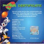 Pièce de monnaie en Argent 5 Dollars g 62.2 (2 oz) Millésime 2022 SPACE JAM