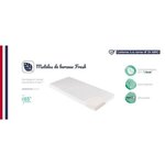 Matelas de berceau thermorégulant sans traitement Fresh 50 x 83 x 5 cm