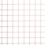 vidaXL Grillage Acier avec revêtement en PVC 10x0 5 m Rouge