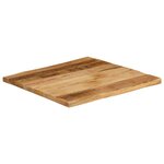 vidaXL Dessus de table bord vivant 60x60x2 5 cm bois de manguier brut