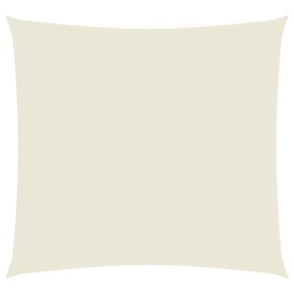 vidaXL Voile de parasol tissu oxford carré 5x5 m crème