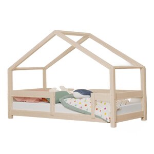 Lit cabane enfant LUCKY 90 x 180 beige
