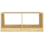 vidaXL Table basse 75x50x33 5 cm Bois de pin massif