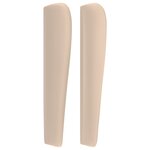 vidaXL Tête de lit avec oreilles Cappuccino 103x23x118/128 cm