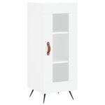 vidaXL Buffet haut Blanc 34 5x34x180 cm Bois d'ingénierie