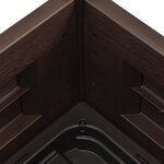vidaXL Lit surélevé de jardin PP Anthracite 43x43x35 cm