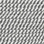 vidaXL Panier à linge gris et blanc Ø55x36 cm coton