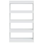 vidaXL Bibliothèque/Cloison blanc 80x30x135 cm bois d'ingénierie