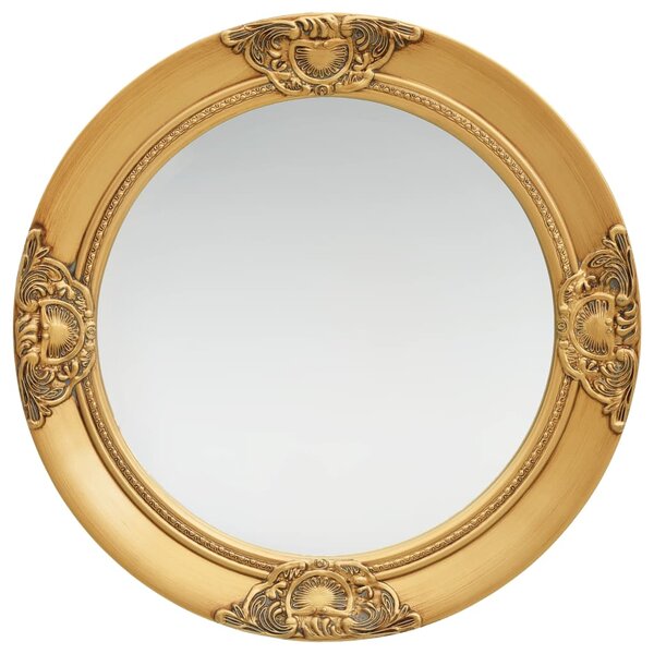 vidaXL Miroir mural style baroque 50 cm Doré
