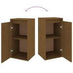 vidaXL Meubles TV 2 Pièces Marron miel Bois massif de pin