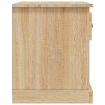 vidaXL Table de chevet chêne sonoma 39x39x47 5 cm bois d'ingénierie