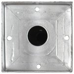 vidaXL Piquets au sol 6 Pièces Argenté 12x12x56 cm Acier galvanisé
