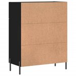 vidaXL Buffet noir 69 5x34x90 cm bois d'ingénierie