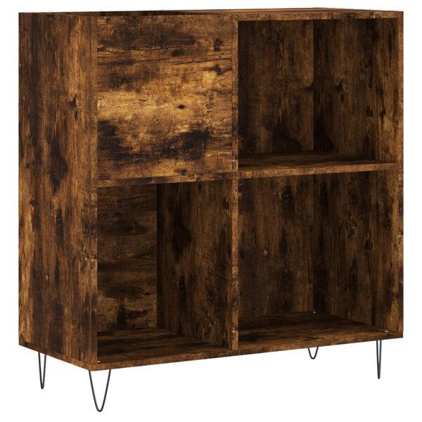 vidaXL Armoire à disques chêne fumé 84 5x38x89 cm bois d'ingénierie
