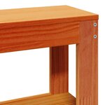 vidaXL Cadre de lit sans matelas cire marron 120x190cm bois pin massif
