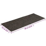 vidaXL Tapis d'escalier autocollants rectangulaire 15 Pièces 60x25 cm